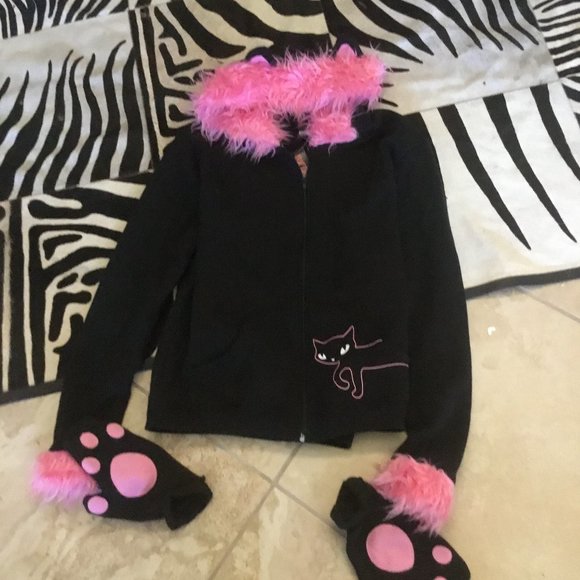 Emily the strange hoodie cat ears shop